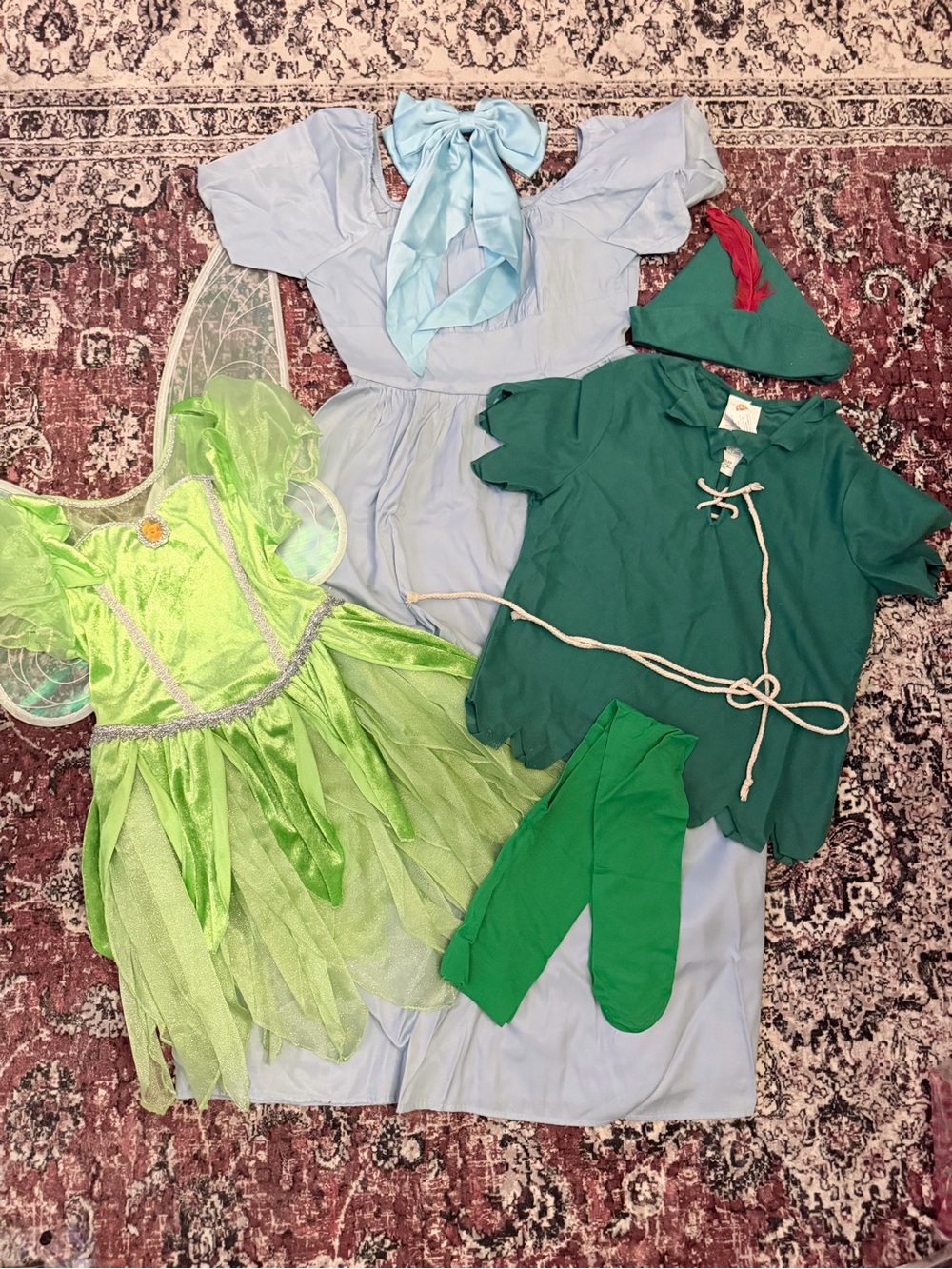 Peter Pan Tinkerbell and Wendy’s Costume Set